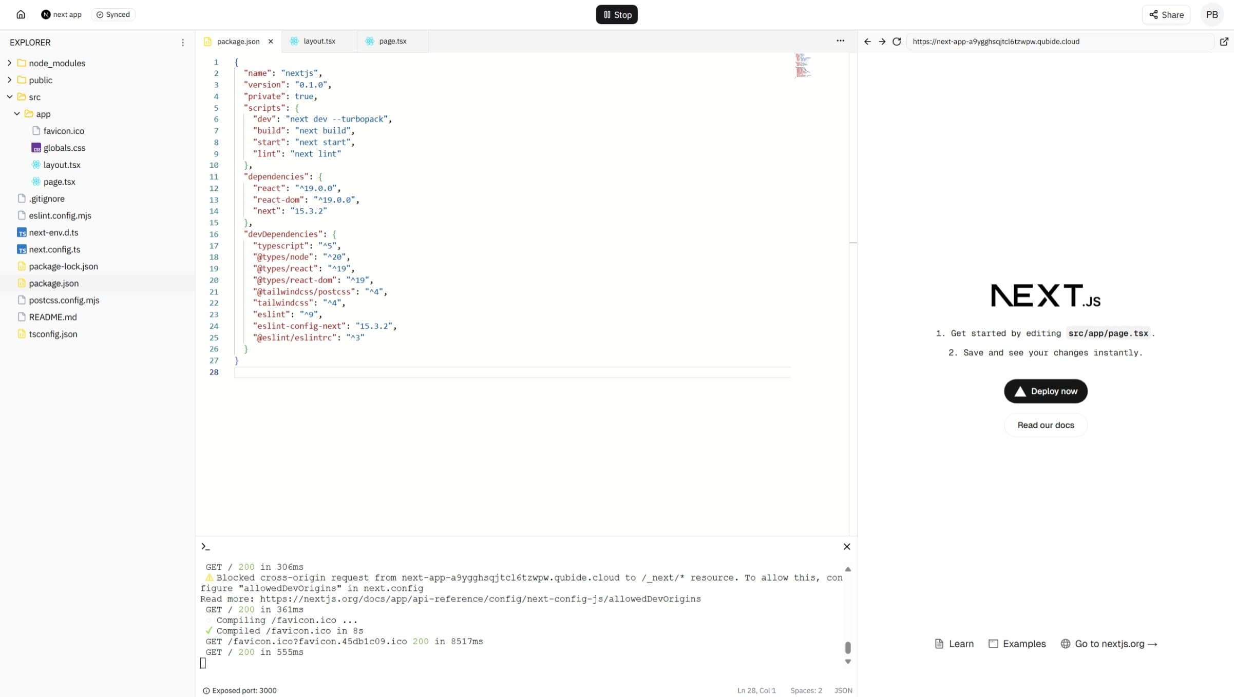 coding page preview